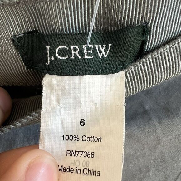 J. Crew Cotton Pleated Mini Skirt Women’s 6 Academia Preppy Gray Pockets Career - Picture 6 of 7